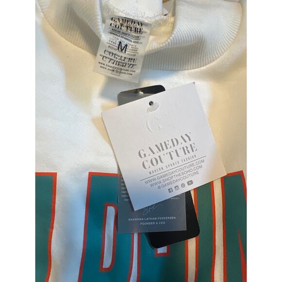 MIAMI DOLPHINS END ZONE ENVY MOCK NECK FLEECE PULLOVER Sz M out of stock item - Picture 5 of 5